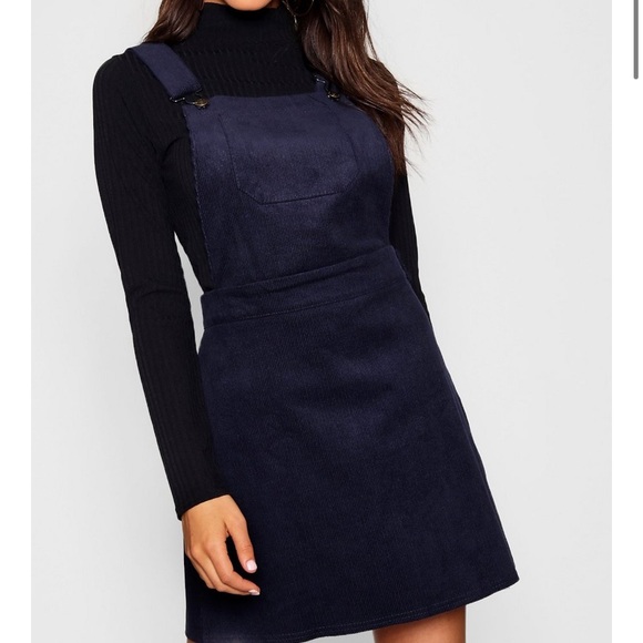 cord dress boohoo